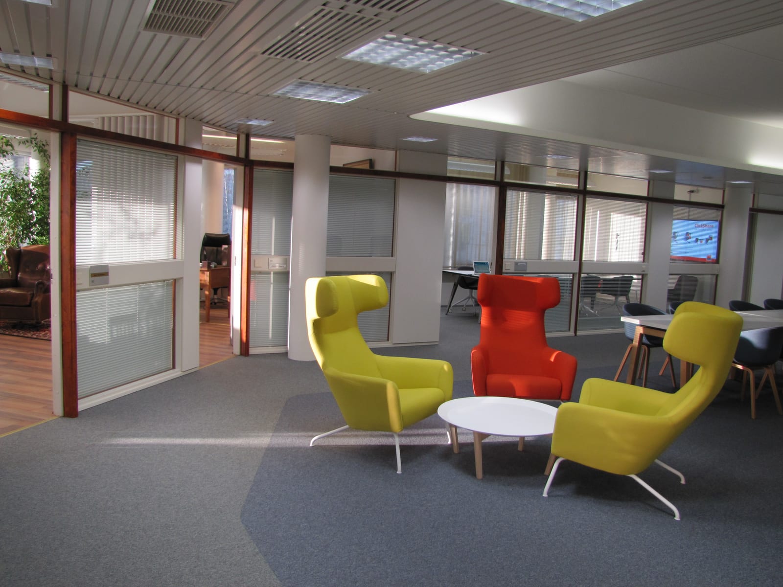 Reception and waiting area for clients