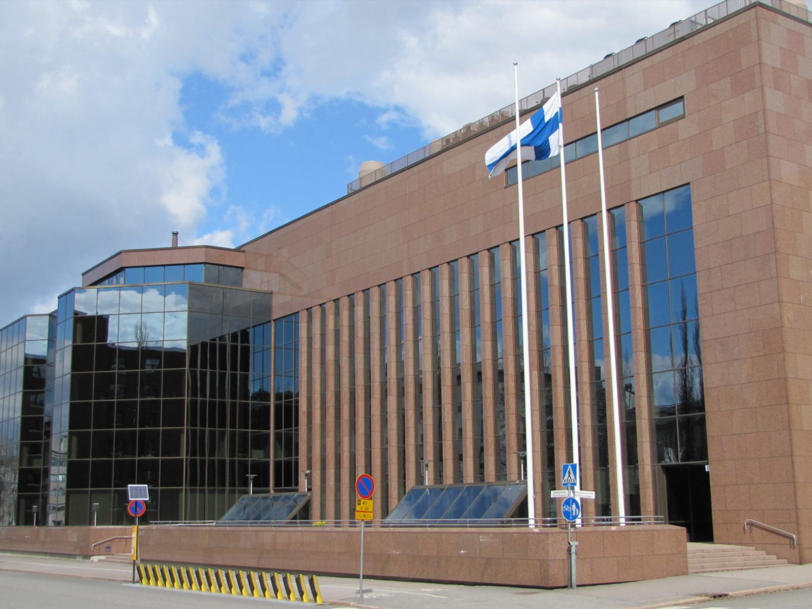 Office building at Itälahdenkatu 15-17, Helsinki, seen from the street